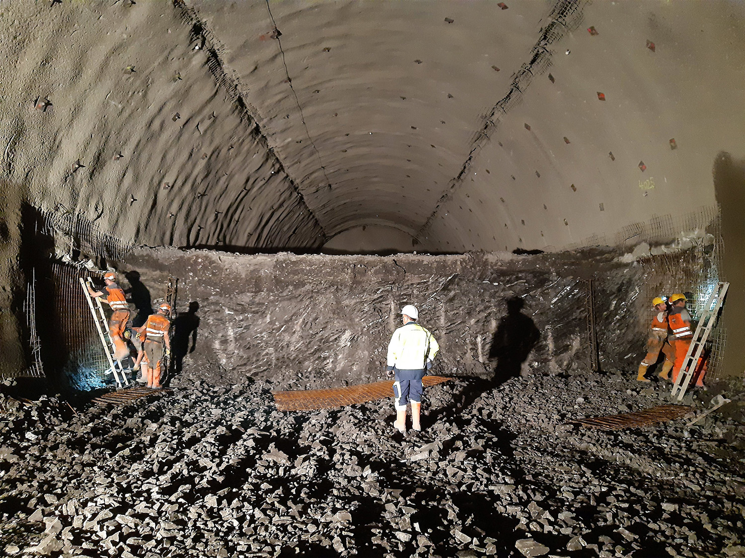 Karawankentunnel, Rosenthal - Tunnelbouw