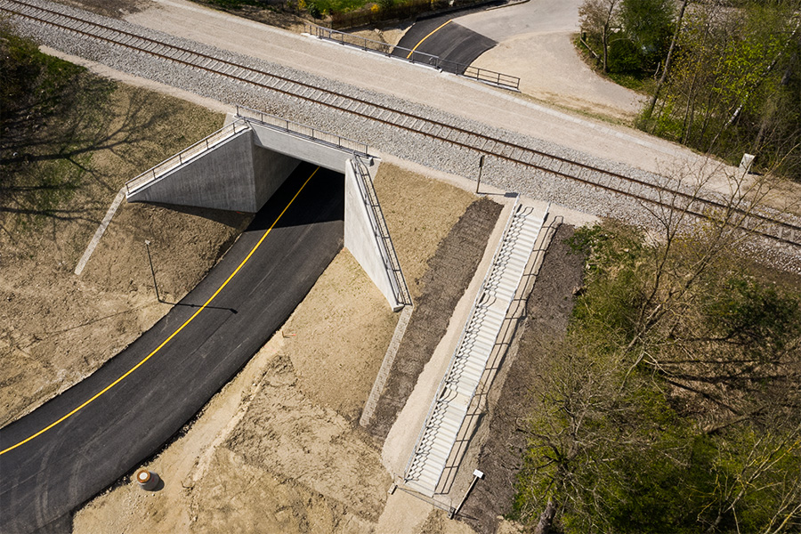 Eisenbahnüberführung Walpertskirchen - Wegen- en bruggenbouw