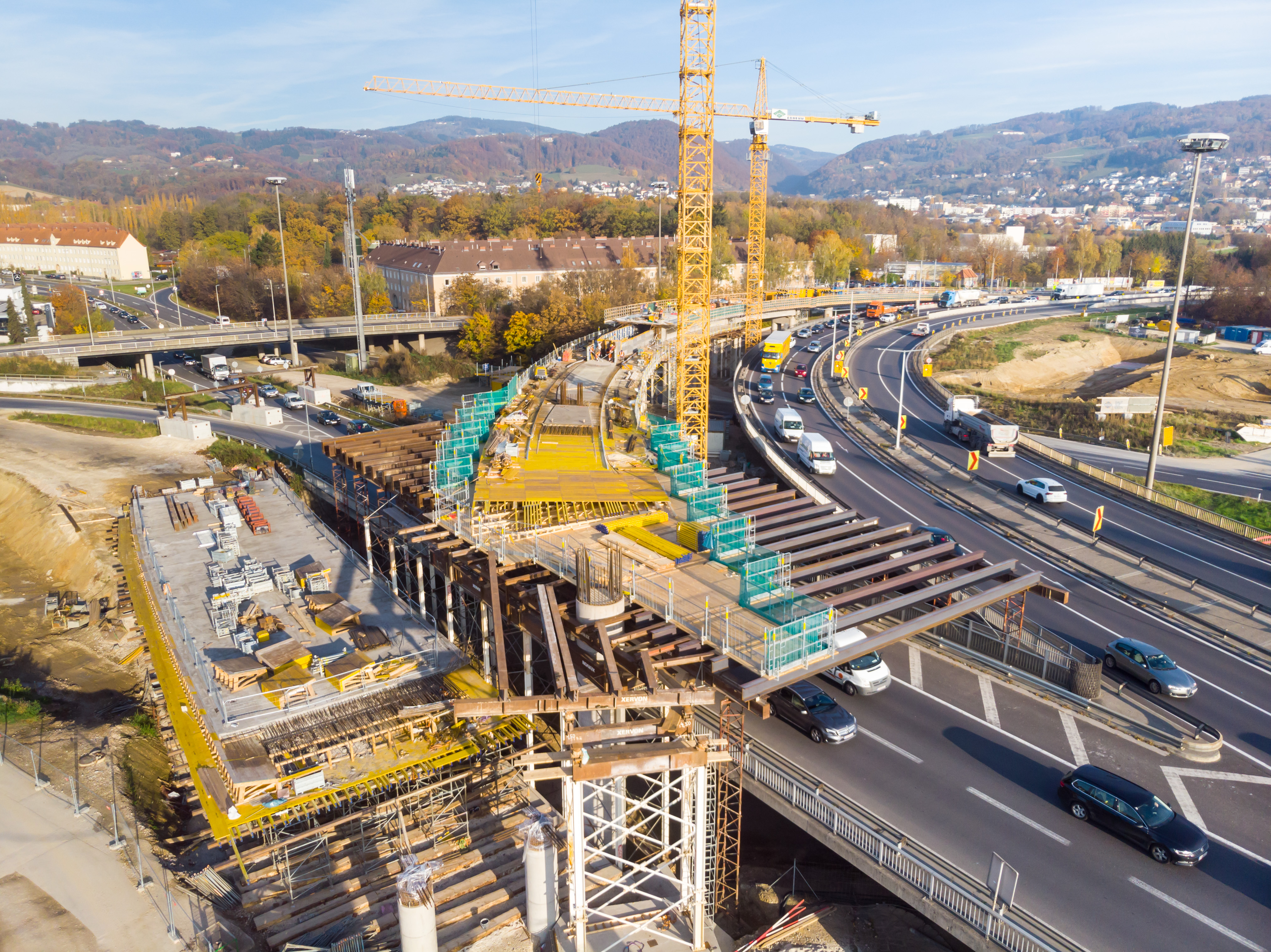 Linz A7 Bypassbrücken  - Wegen- en bruggenbouw