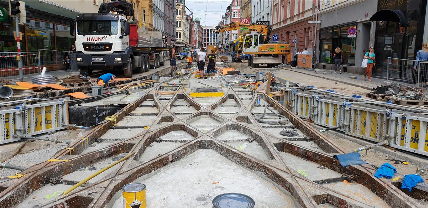 Sanierung Anichstraße/ Bürgerstraße  - Civiele bouwkunde