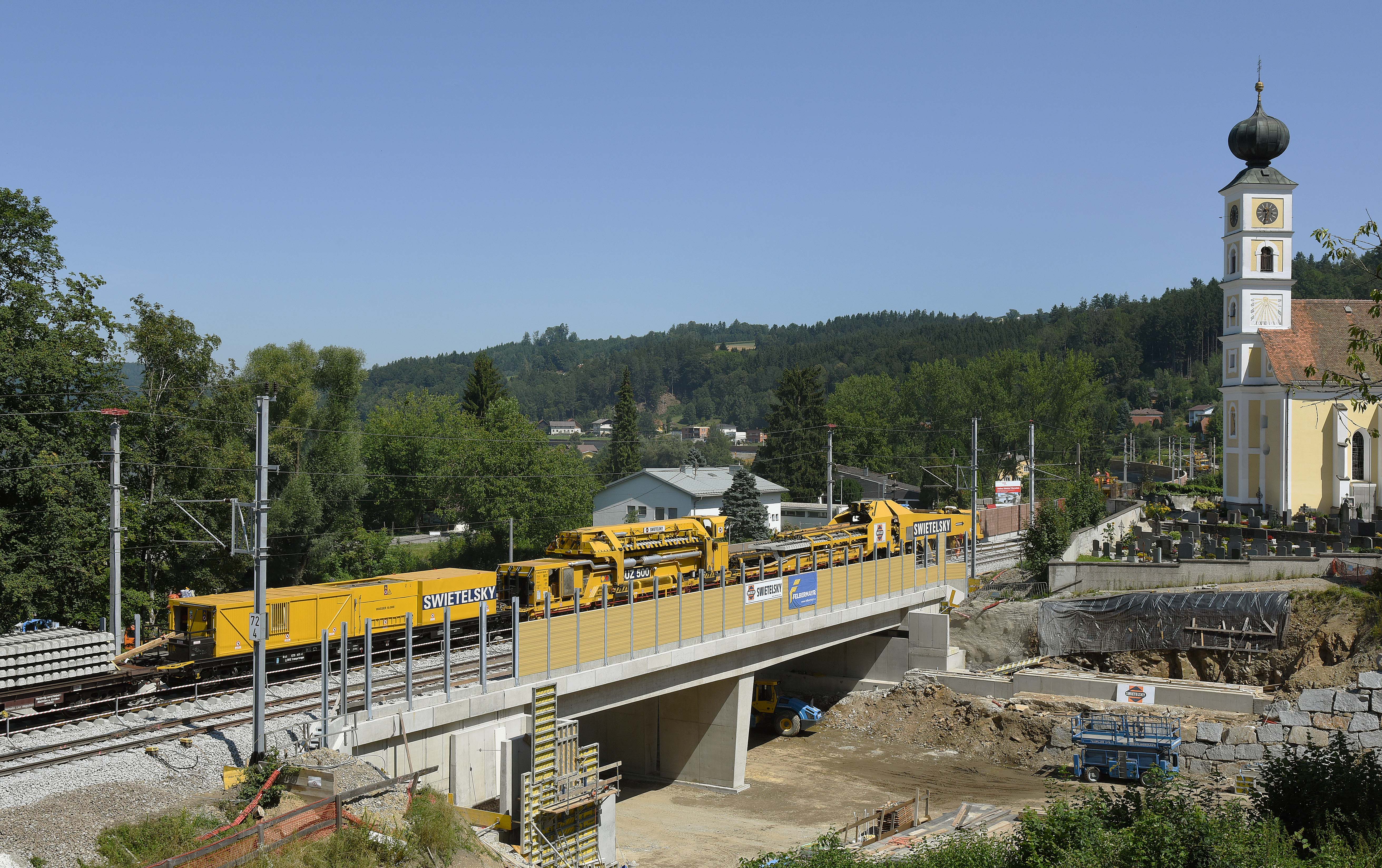 Brückenbau, Wernstein - Wegen- en bruggenbouw
