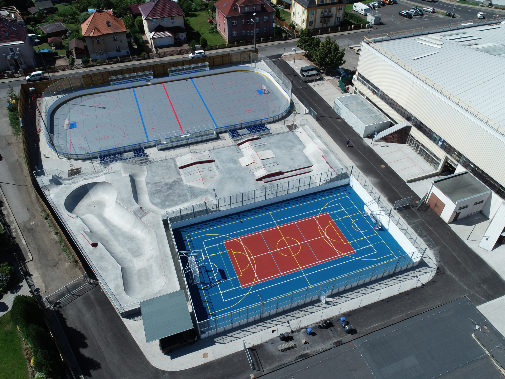 Děčín – multifunkční sportoviště u  zimního stadionu - Gespecialiseerde competenties
