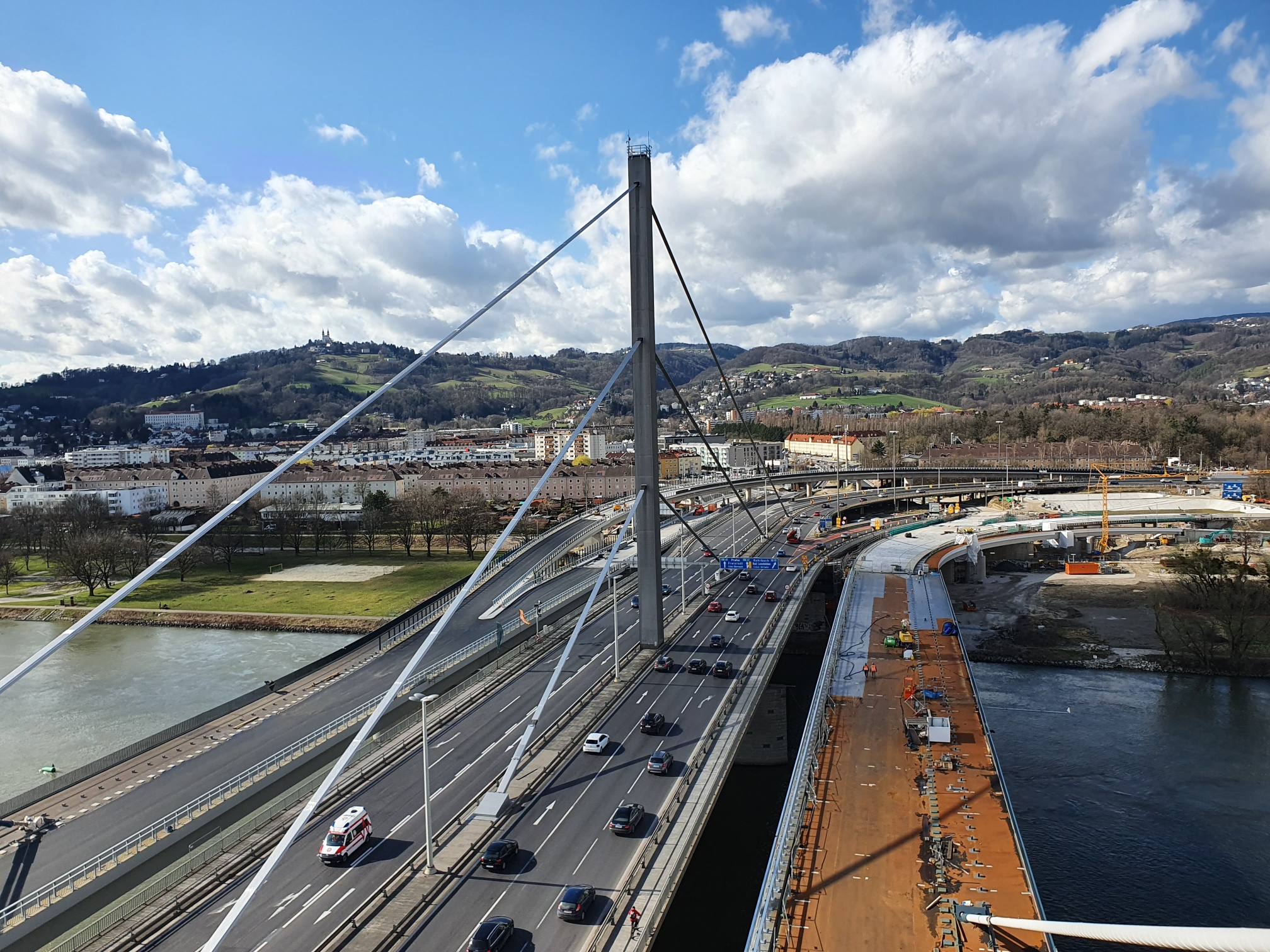 Linz A7 Bypassbrücken  - Wegen- en bruggenbouw