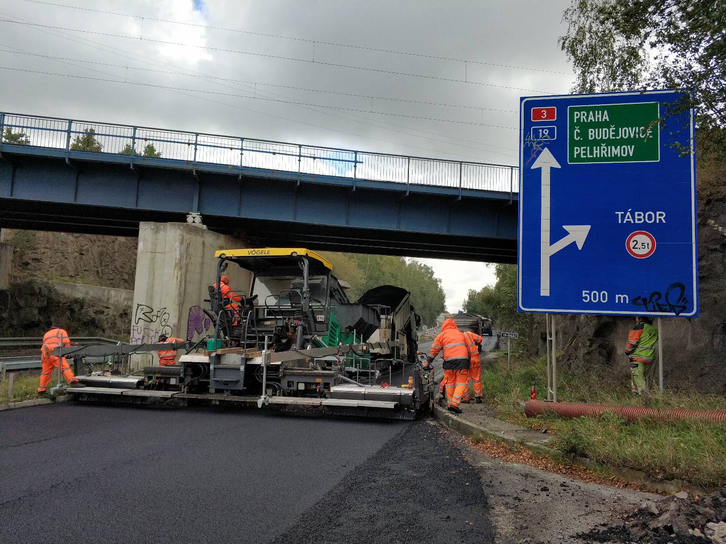 Silnice I/19, Tábor – rekonstrukce mimoúrovňové křižovatky s dálnicí D3 - Wegen- en bruggenbouw