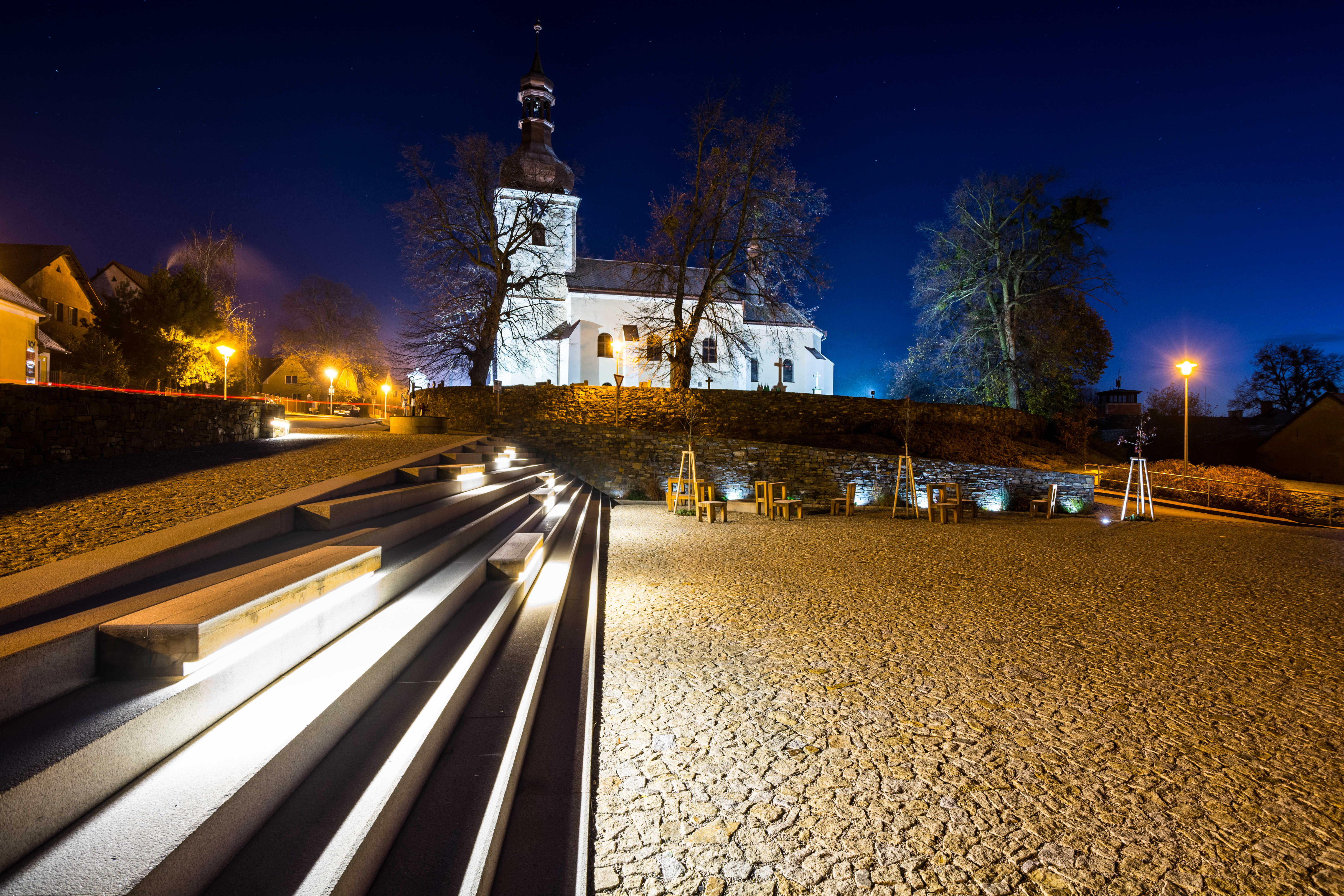 Velká Polom – revitalizace návsi - Wegen- en bruggenbouw