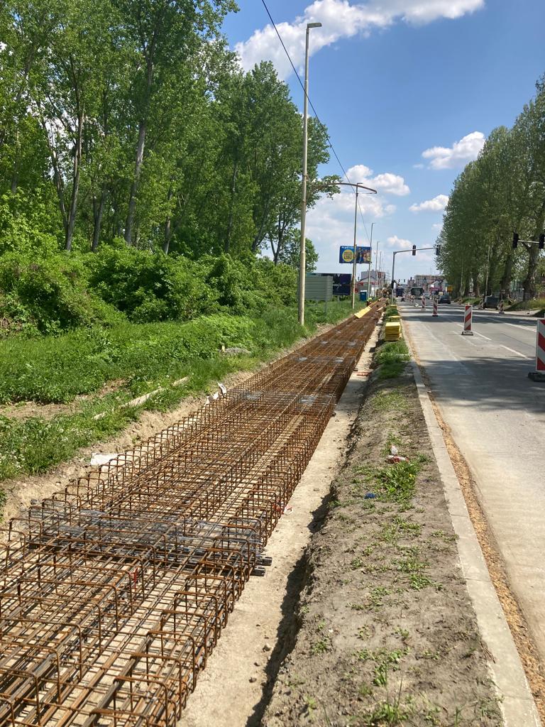 Građevinski radovi na modernizaciji tramvajske pruge i tramvajskih stajališta - Civiele bouwkunde
