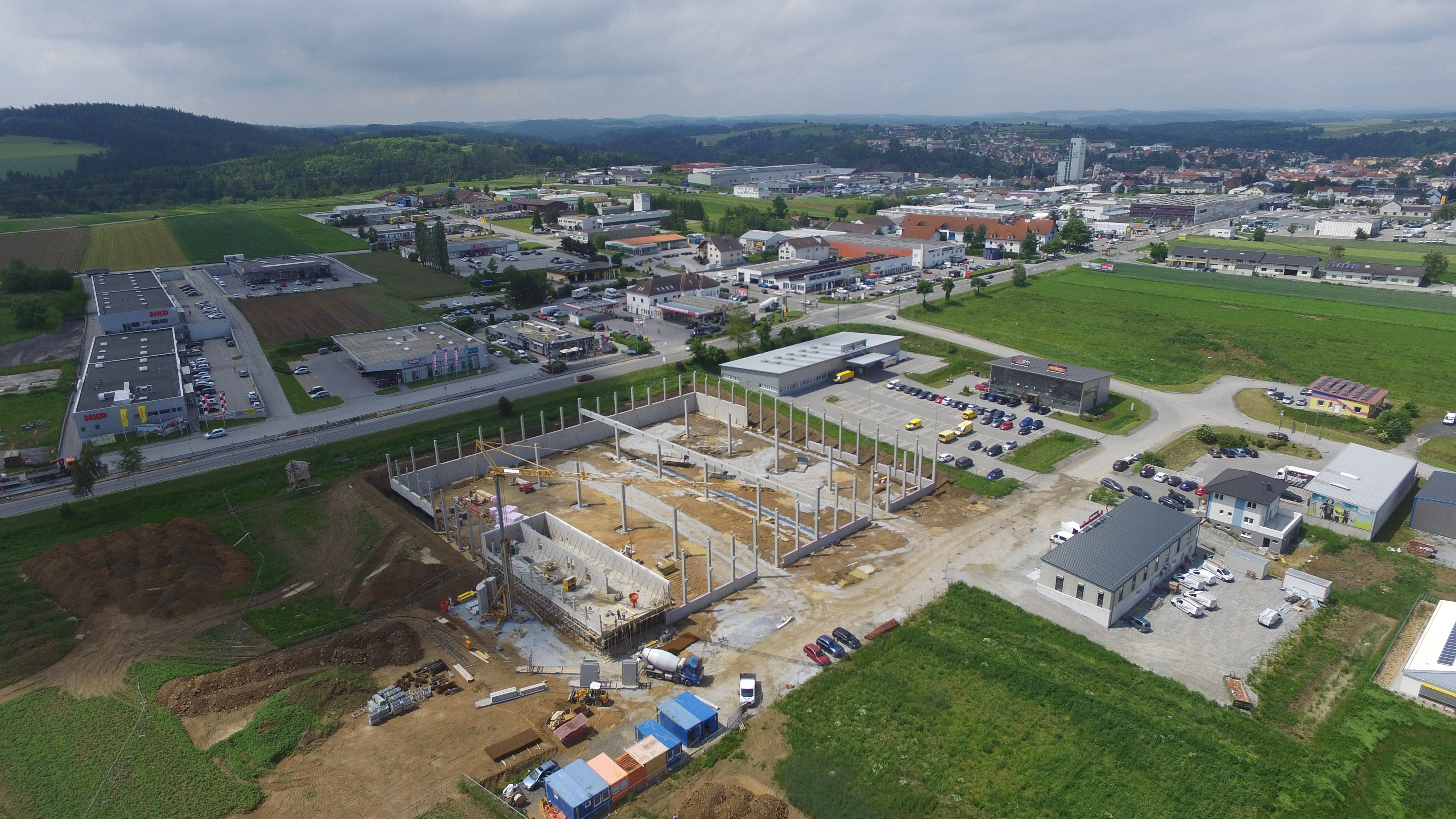 Privatbrauerei Zwettl - Neubau Halle  - Bouw