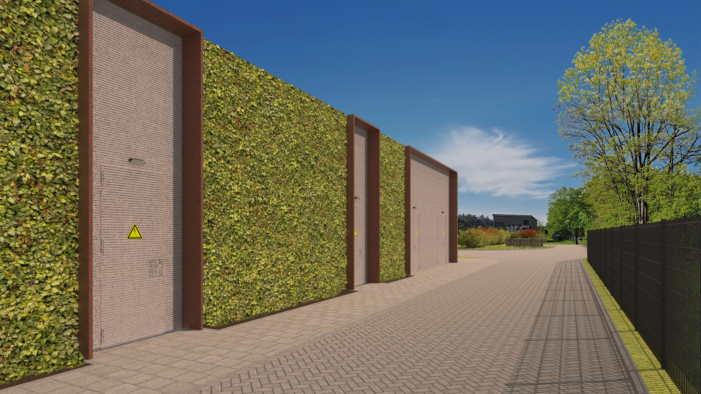 Artist impression van onderstation