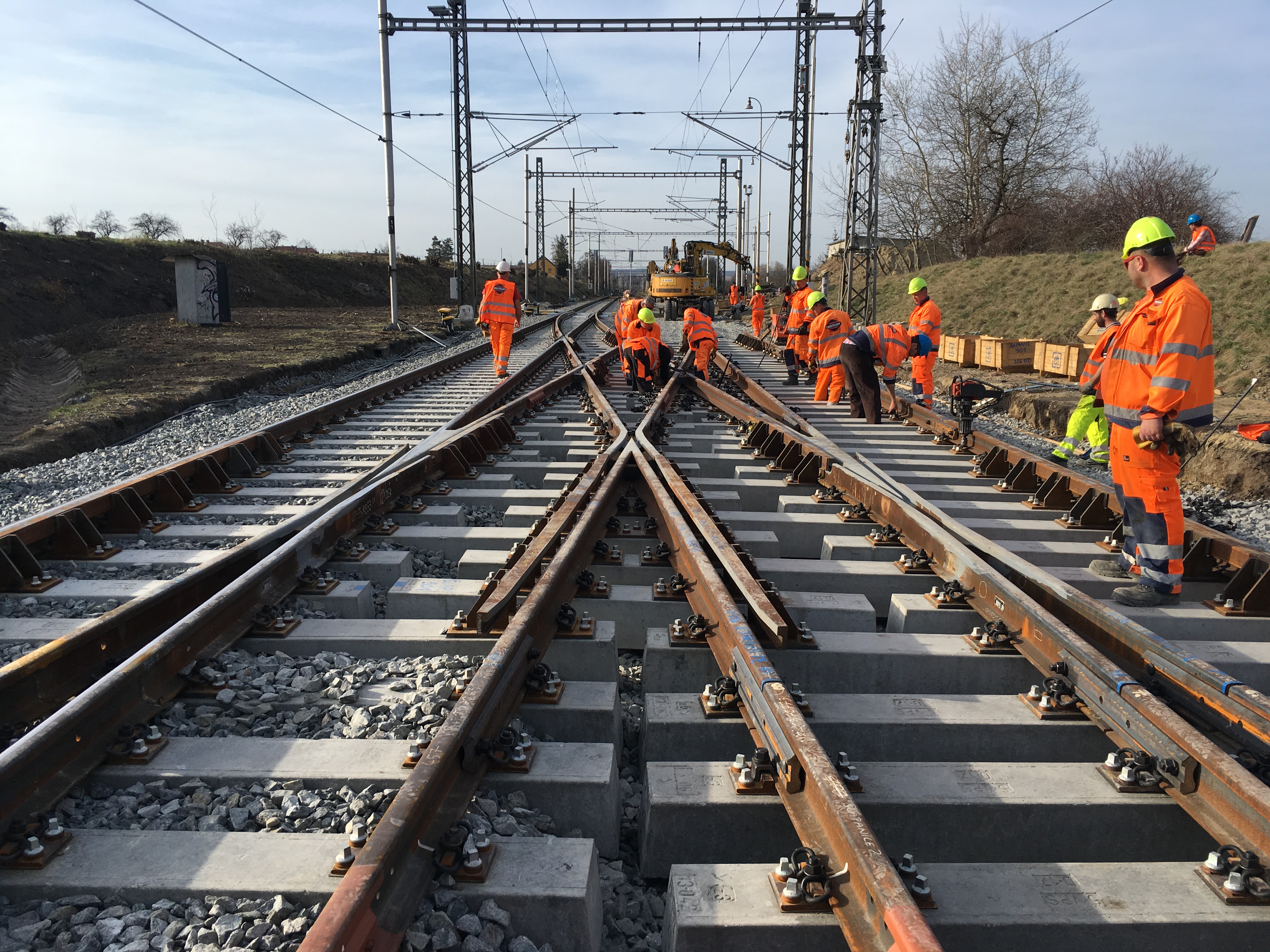 Zvýšení traťové rychlosti v úseku Brno-Slatina – Blažovice  - Spoorwegbouw