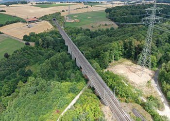 Voorbereidingen op locatie bij project Kassel - Fulda - NL