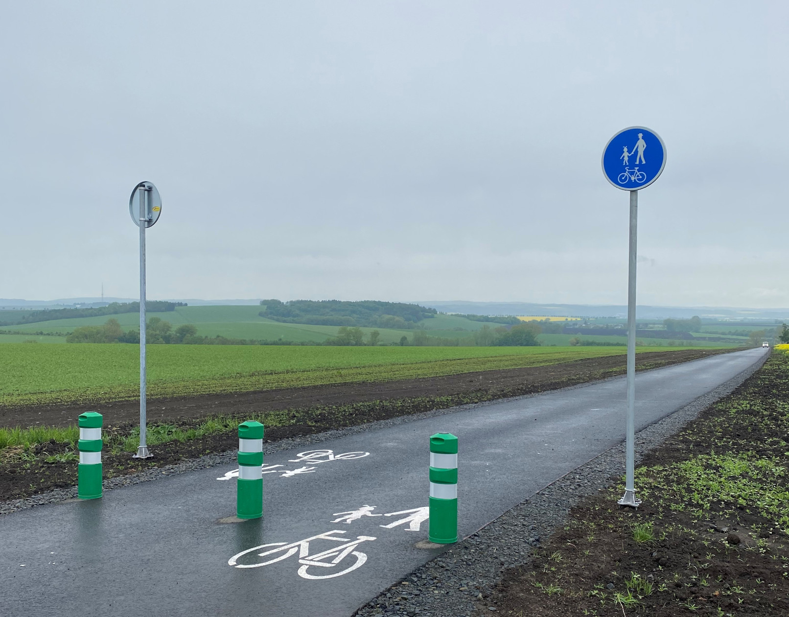 Klenovice na Hané – výstavba cyklostezky - Wegen- en bruggenbouw