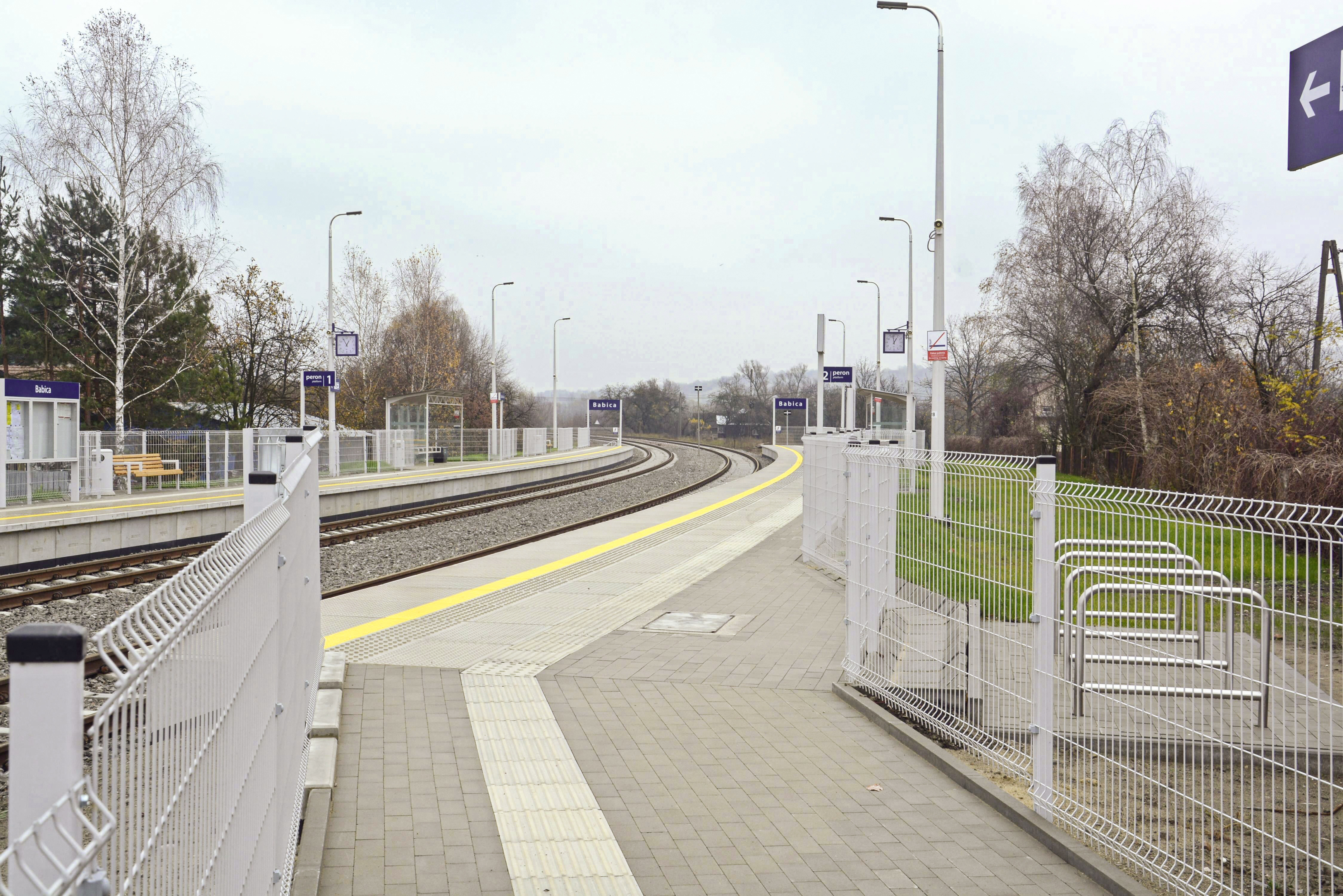 Prace budowlane na torze kolejowym, Stacja kolejowa, Babica - Spoorwegbouw