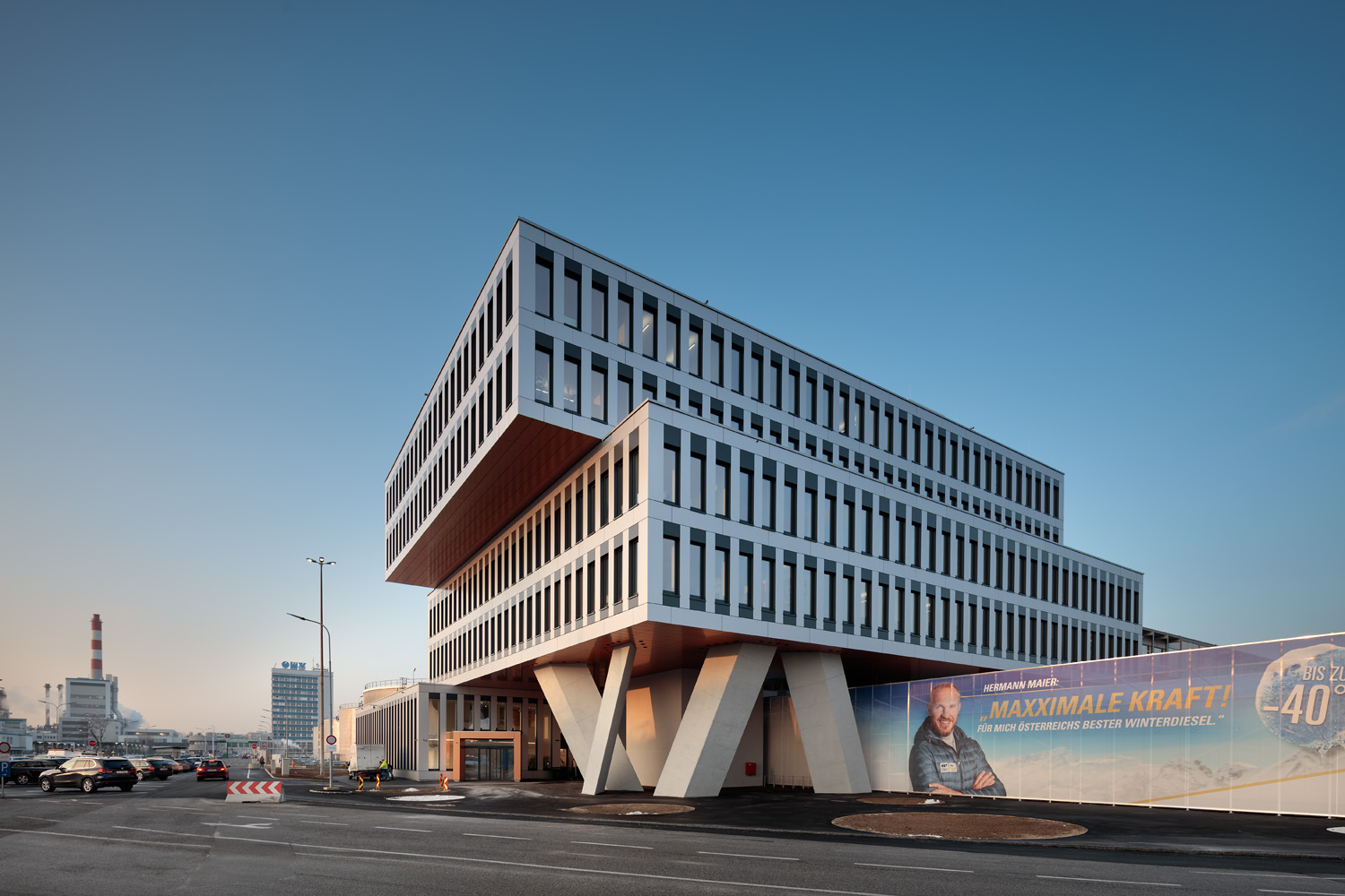 Büro OMV Schwechat - Bouw