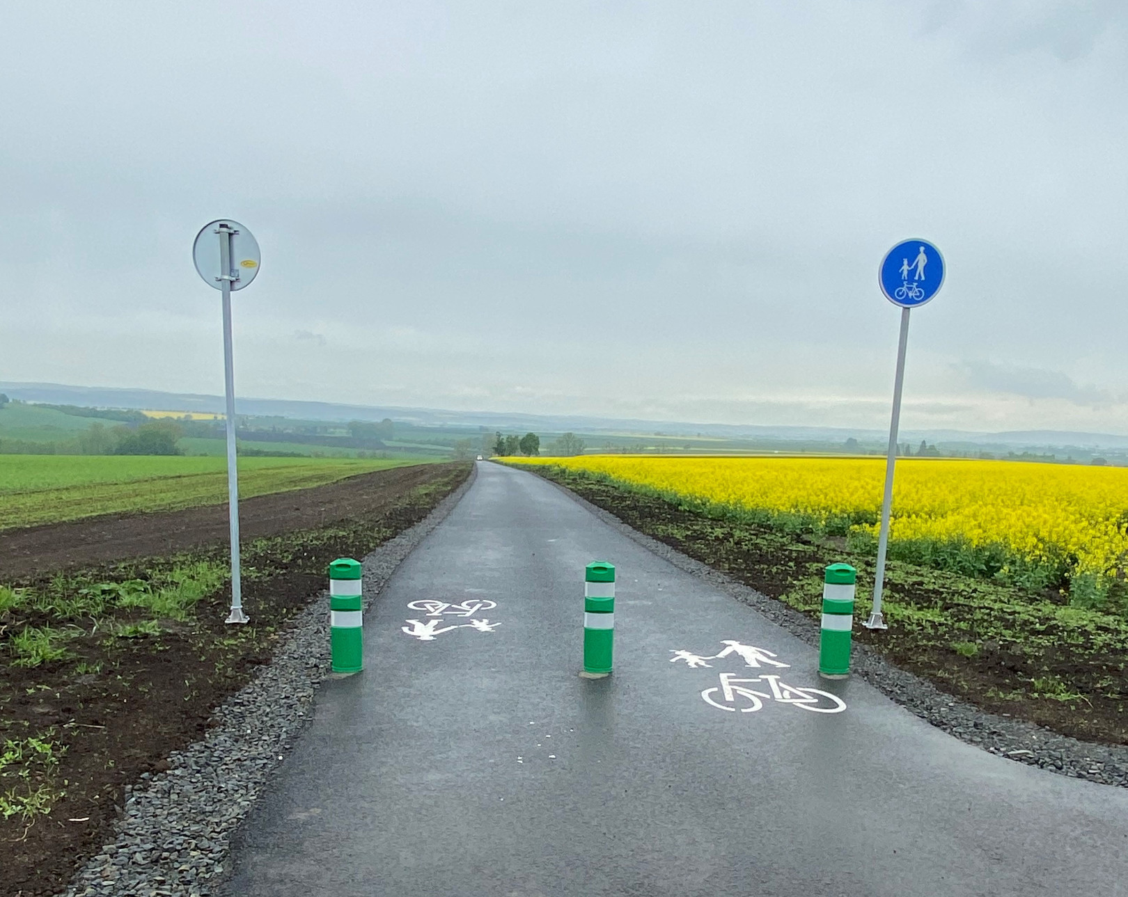 Klenovice na Hané – výstavba cyklostezky - Wegen- en bruggenbouw