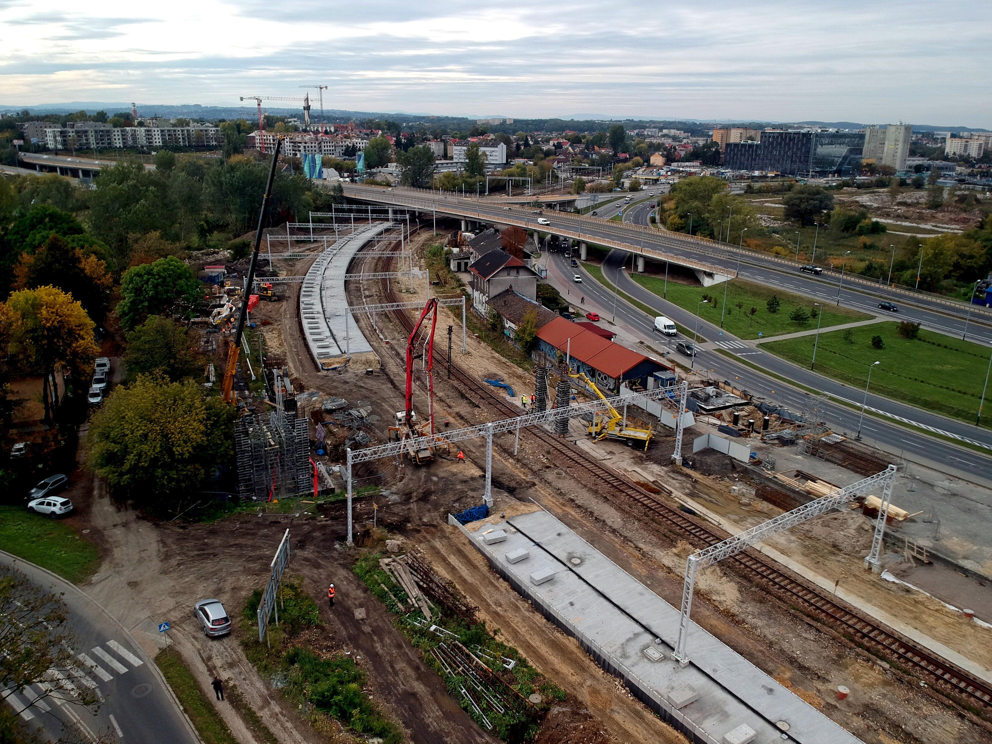 Linia 94 – Odcinek Kraków Bonarka – Podbory Skawińskie - Spoorwegbouw