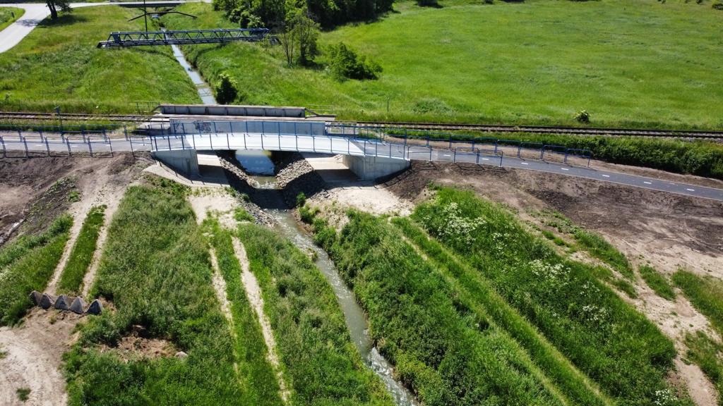Cyklotrasa  Holíč - Skalica - Wegen- en bruggenbouw