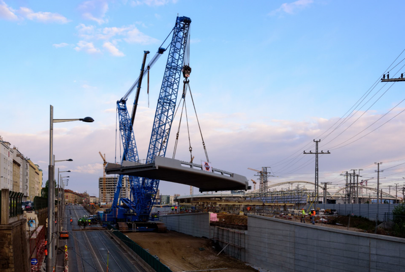 Brücke Wien Gudrunstraße - Wegen- en bruggenbouw